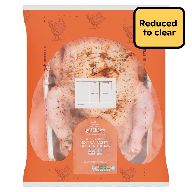 Reduced - Morrisons British Extra Tasty Whole Chicken, 1.6kg