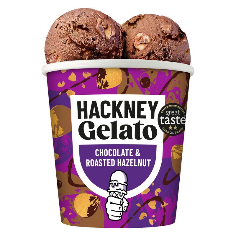 Hackney Gelato Chocolate and Roasted Hazelnut, 460ml