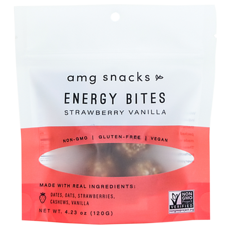 AMG Snacks Strawberry Vanilla Energy Bites 4.3oz
