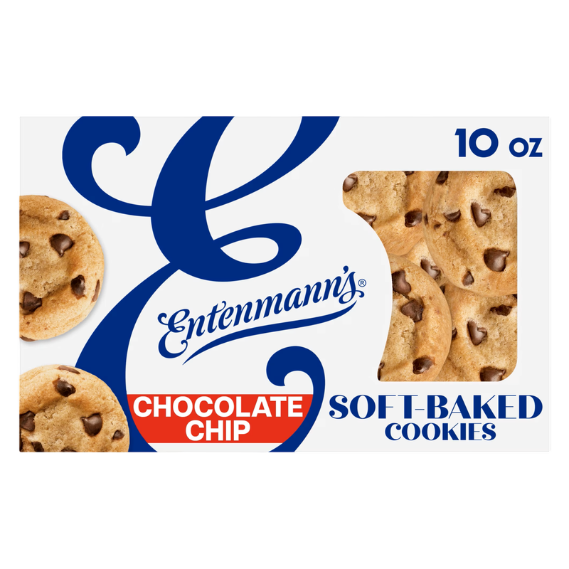 Entenmann's Soft-Baked Chocolate Chip Cookies, 10 oz