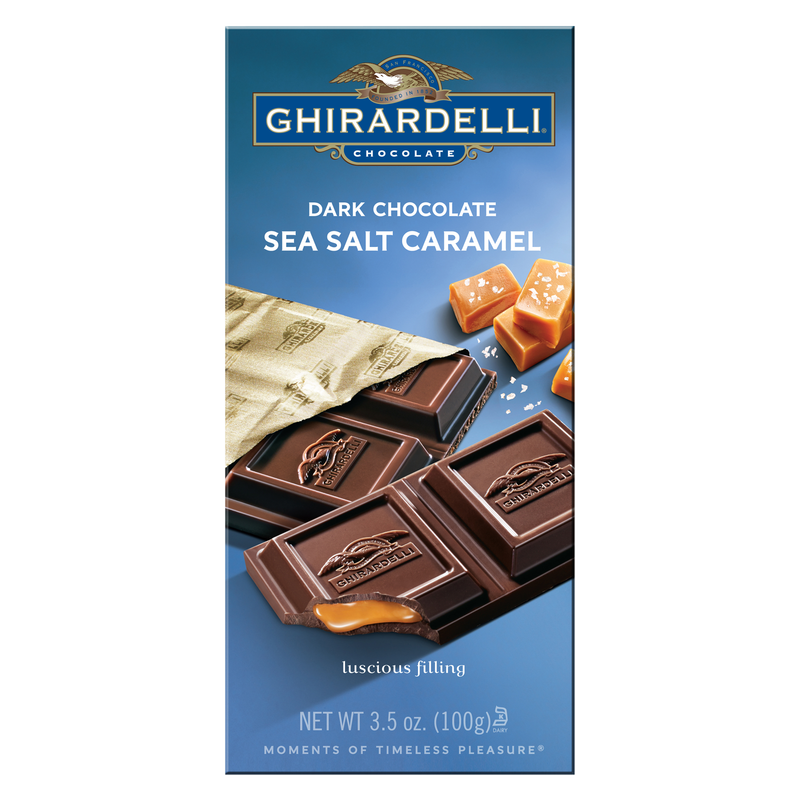 Ghirardelli Dark Chocolate Sea Salt Caramel Bar 3.5oz