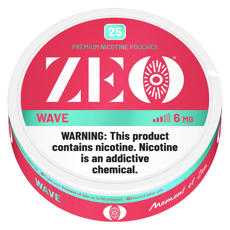 ZEO Wave Nicotine Pouches 25ct 6mg