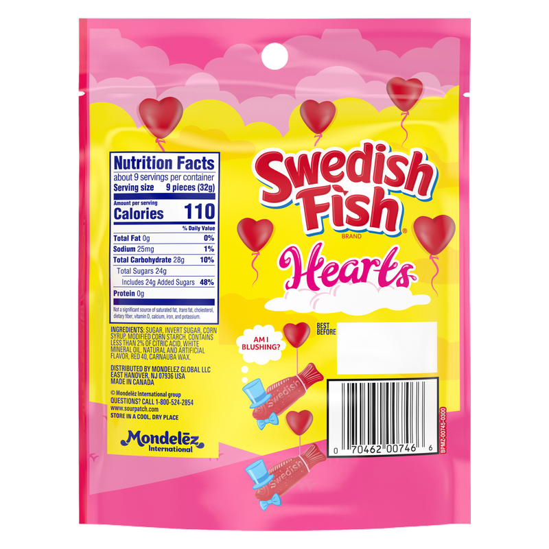 Swedish Fish Hearts, 10oz