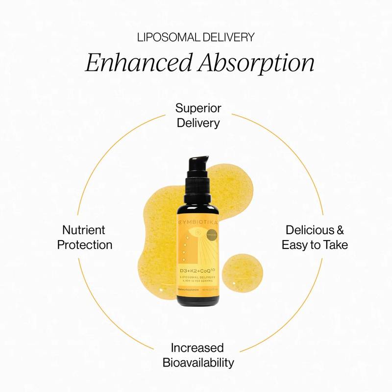 Liposomal Vitamin D3 + K2+ CoQ10, 2oz