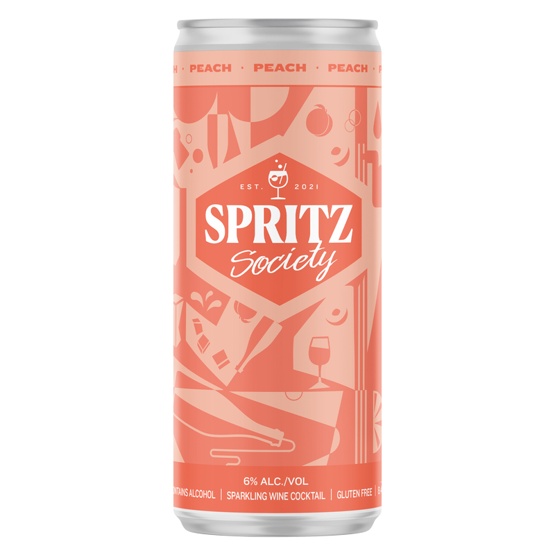 Spritz Society Peach 4pk 250ml Can 6.0% ABV