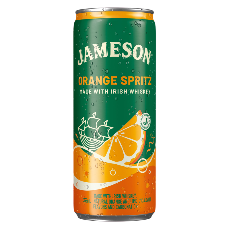 Jameson Orange Spritz Irish Whiskey Cocktail 12oz Can 5% ABV