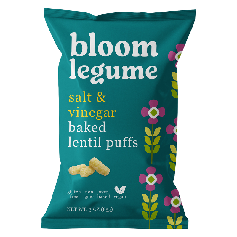 Bloom Legume Salt & Vinegar Baked Lentil Puffs 3oz