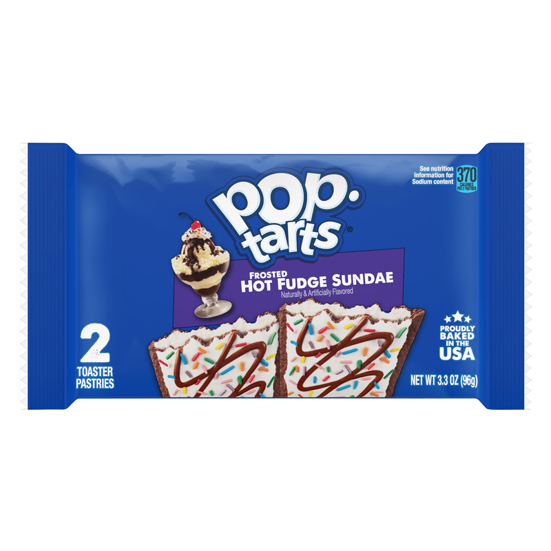 Pop-Tarts Frosted Hot Fudge Sundae Breakfast Toaster Pastries 2ct