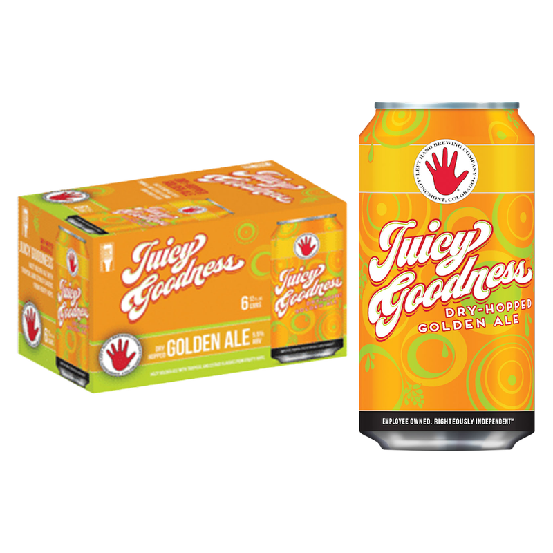 Left Hand Juicy Goodness Golden Ale 6 Pack 12 oz Cans
