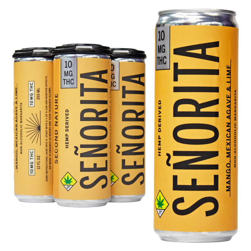 Senorita Mango 10mg THC Margarita 4pk 12oz Can