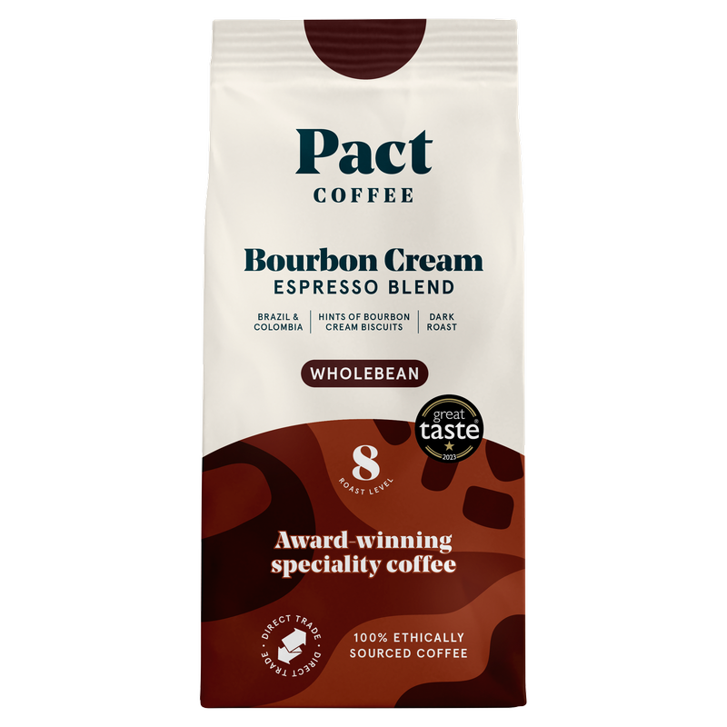 Pact Coffee Bourbon Cream Espresso Wholebean Coffee, 200g