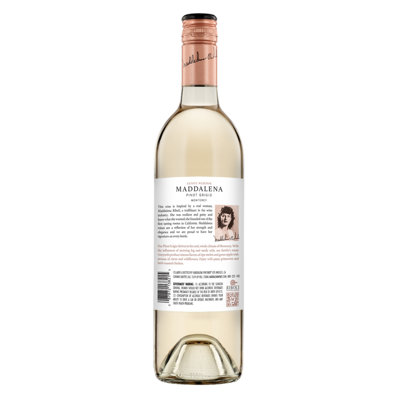 Maddalena Monterey Pinot Grigio White Wine 750 ml