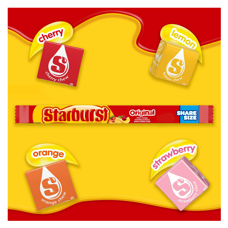 Starburst Original Fruit Chews Share Size 3.45oz