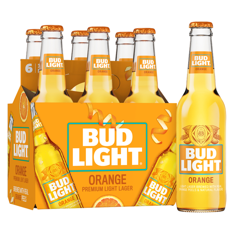 Bud Light Orange 6pk 12oz Btl