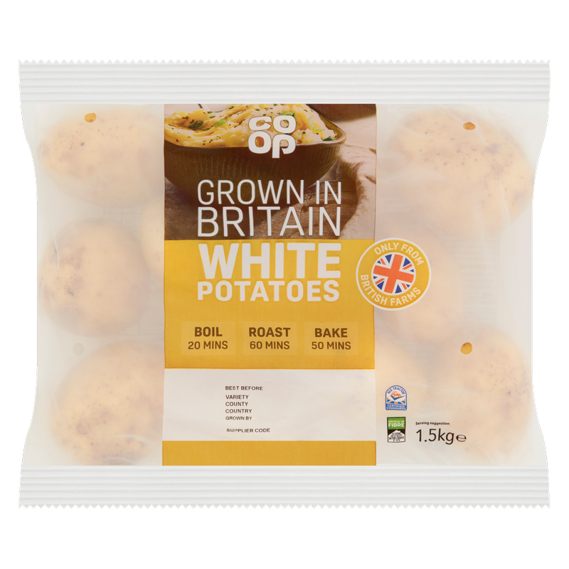 Co-op White Potatoes, 1.5kg