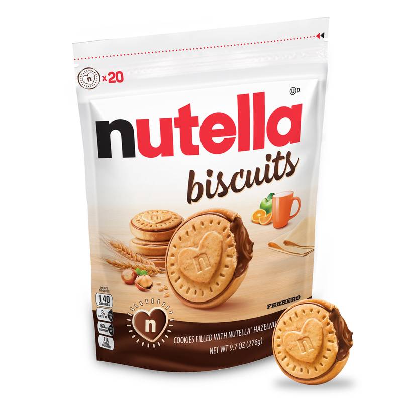 Nutella Biscuits Cookies Fillled with Hazelnut Spread, 9.7 oz