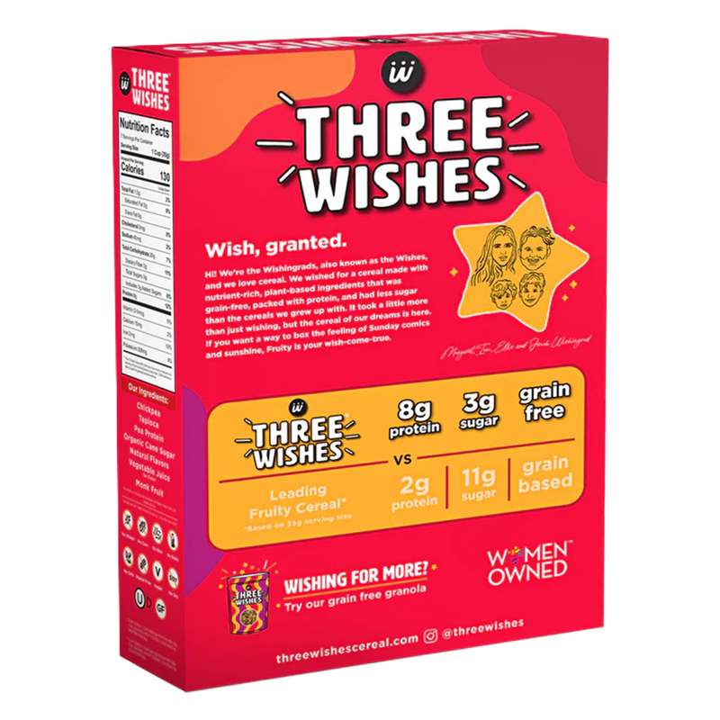 Three Wishes Grain Free Cereal Fruity 8.6oz