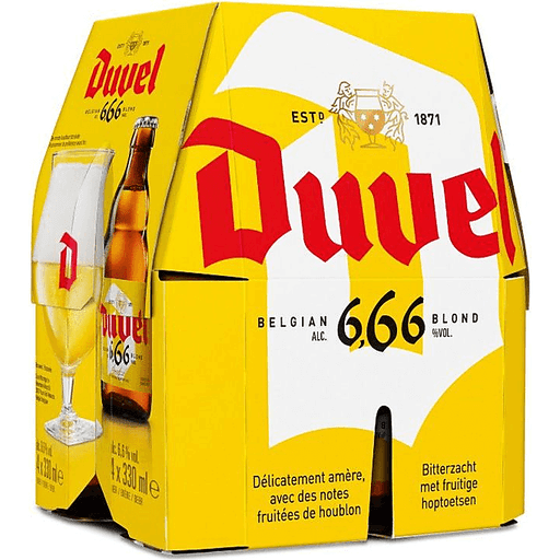Duvel 6.66 Belgian Blond Ale (4PKB 11.2 OZ)