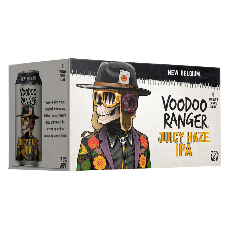 New Belgium Voodoo Ranger Juicy Haze IPA 6pk 12oz Can 7.5% ABV