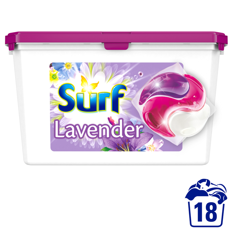 Surf Lavender & Spring Jasmine 3in1 Capsules, 18pcs