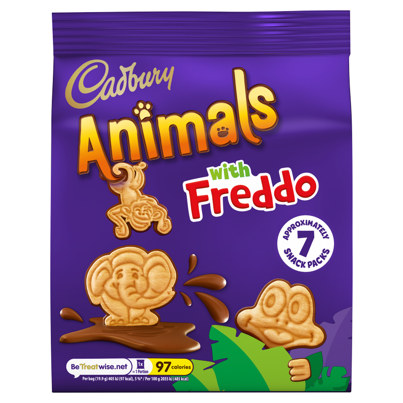 Cadbury Animals With Freddo, 7 x 19.9g
