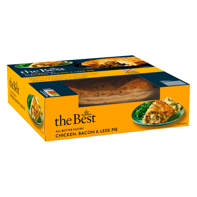 Morrisons The Best All Butter Pastry Chicken, Bacon & Leek Pie, 500g