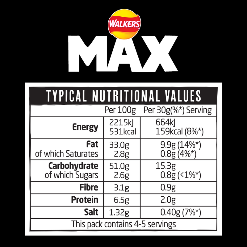Walkers Max Jalapeno & Cheese, 140g