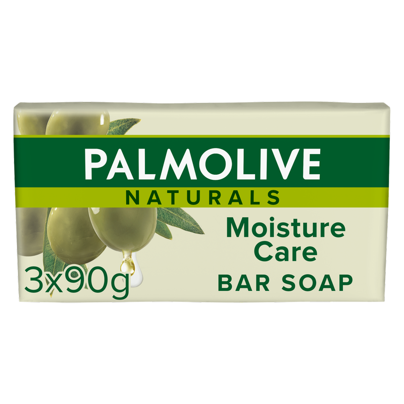 Palmolive Naturals Moisture Care Bar Soap, 3 x 90g