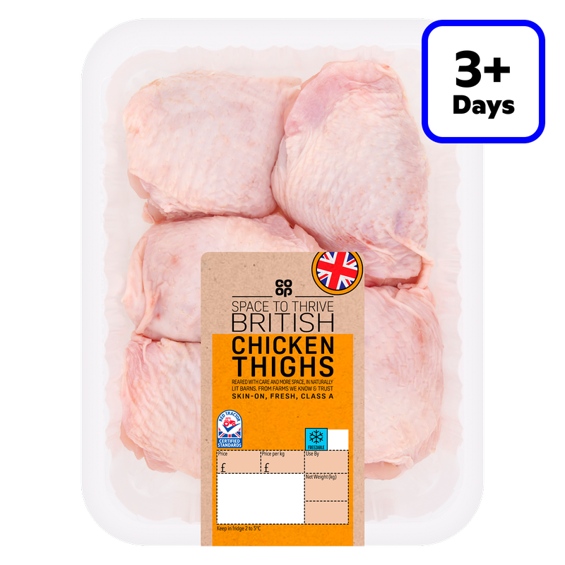 Co-op British Chicken Thighs, 600g
