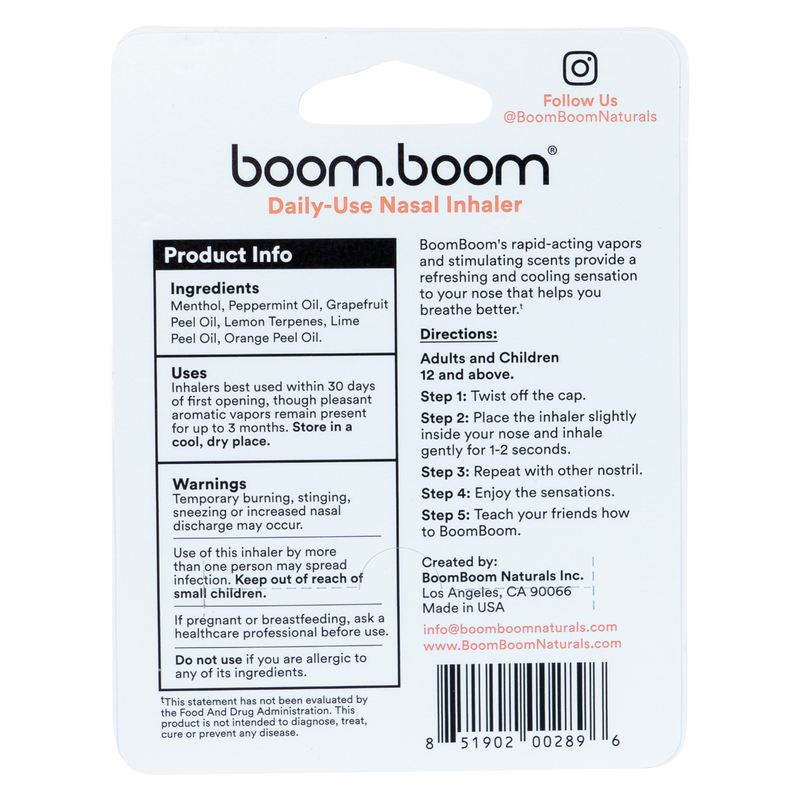BoomBoom Breathe Tropical Nasal Inhaler