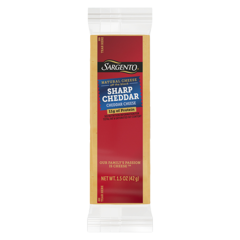 Sargento Natural Sharp Cheddar Cheese Bars - 1ct/1.5oz
