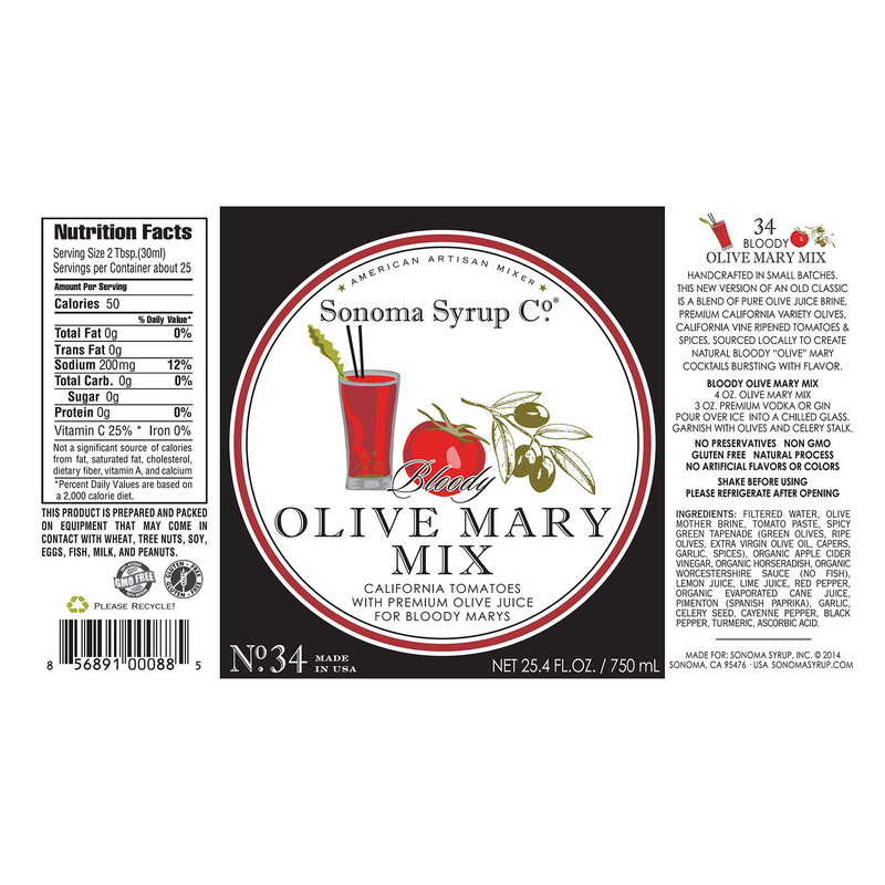 SONOMA SYRUP BLOODY MARY OLIVE (24.5 OZ)