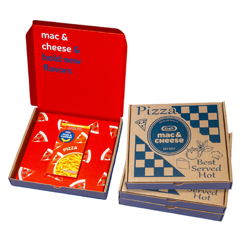 Limited Edition Kraft Pizza Flavored Mac & Cheese Pizza Box