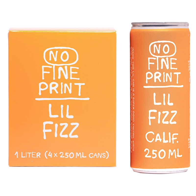 No Fine Print Lil Fizz Sparkling 4pk 250 ml Can