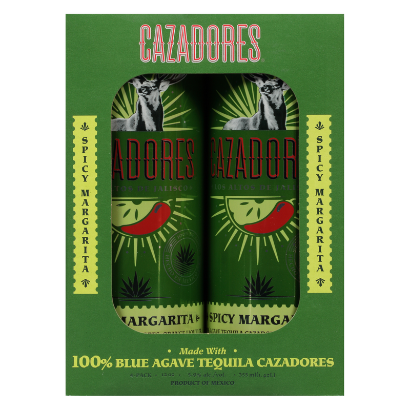 Cazadores Spicy Margarita Cocktail 4pk 12oz