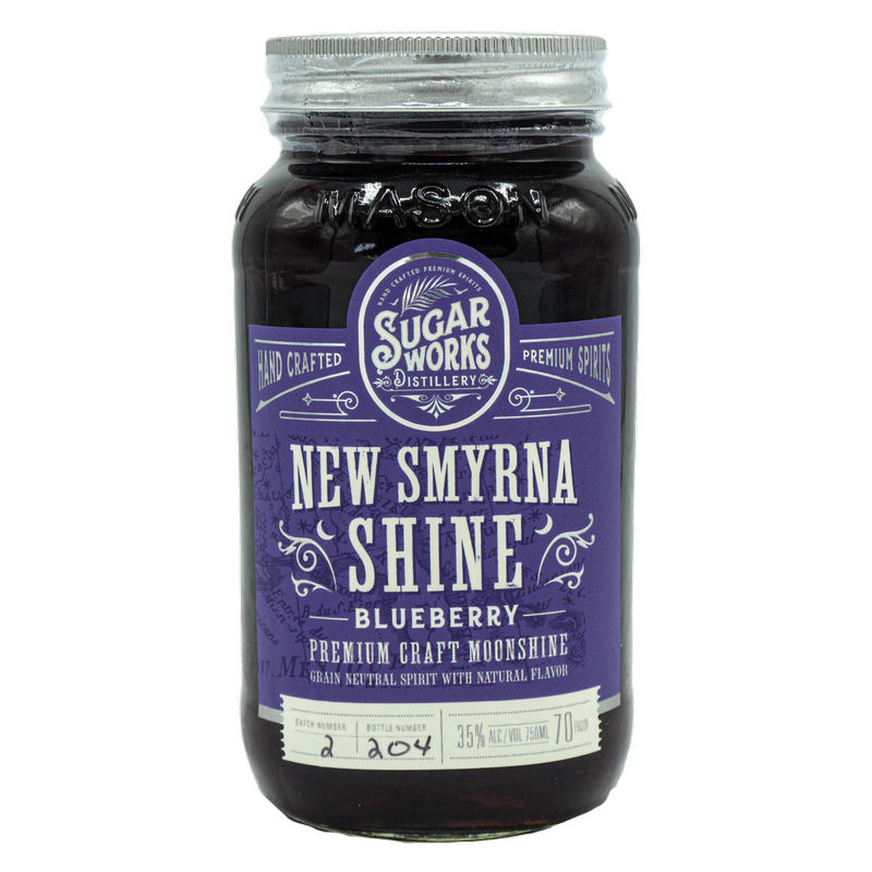 Sugar Works New Smyrna Shine Blueberry Moonshine 750ml (100 Proof)