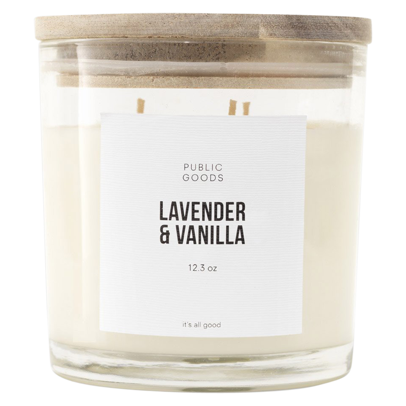 Public Goods Lavender & Vanilla Soy Candle 12.3oz