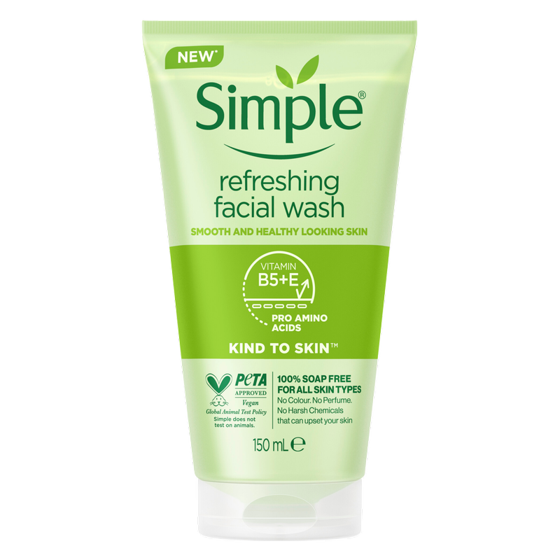 Simple Refreshing Facial Wash Gel, 150ml