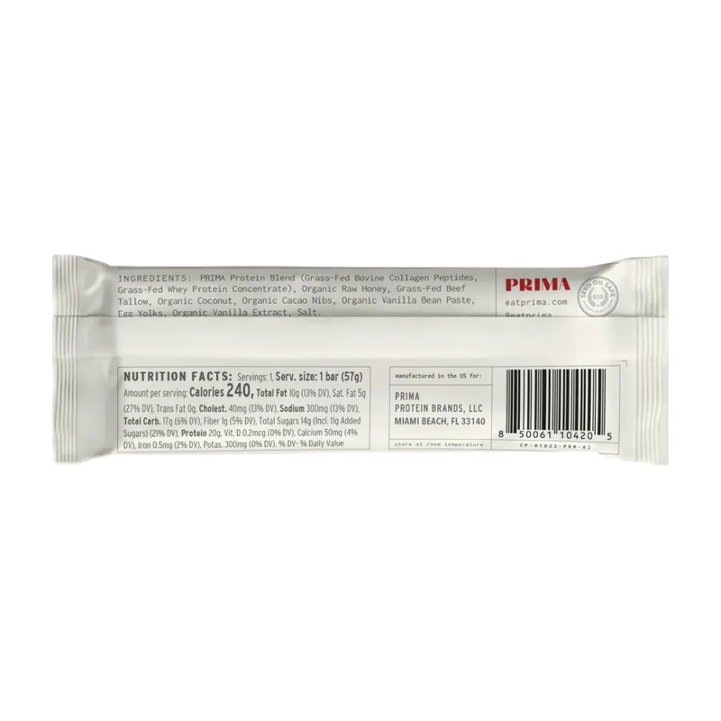 Prima Protein Bar, Cookie Dough, 2oz