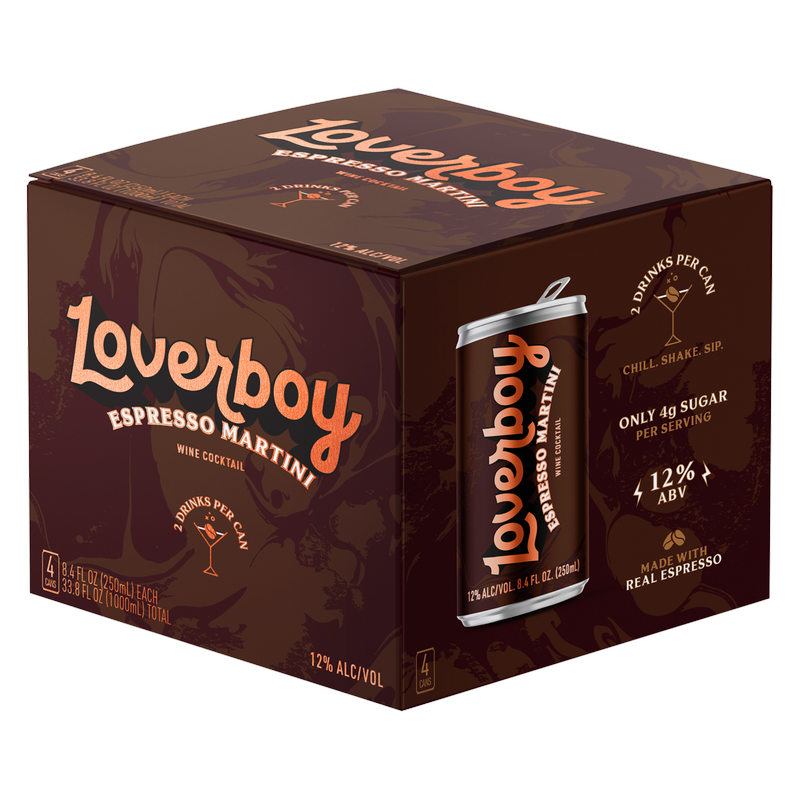 Loverboy Espresso Martini 4pk 250ml Can 12.0% ABV