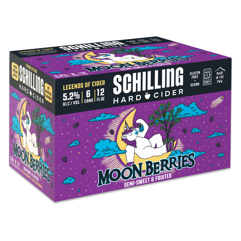 Schilling Hard Cider Moon Berries  6PKC 12 OZ