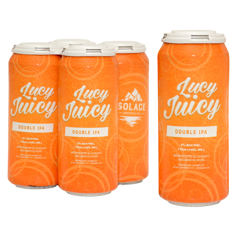 Solace Lucy Juicy DIPA 4pk 16oz Can 8.0% ABV