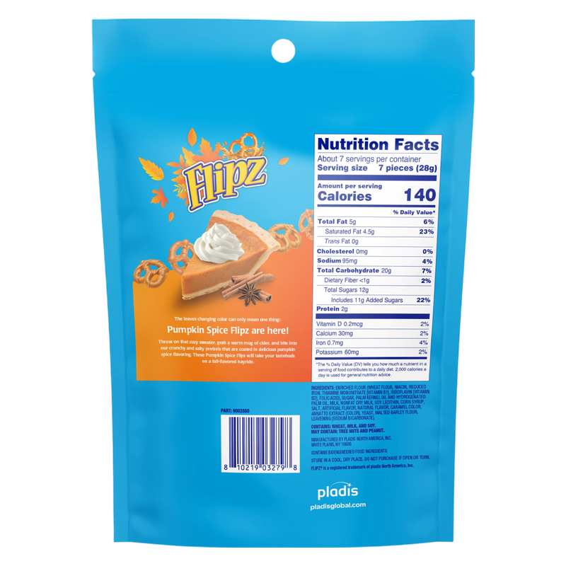 Flipz Pumpkin Spice Covered Pretzels 6.5oz