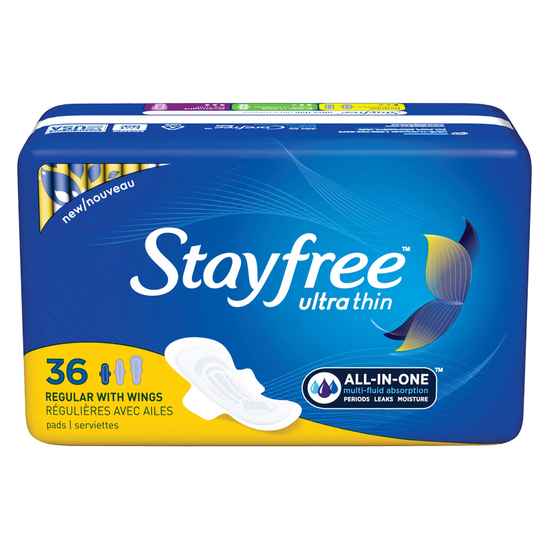 Stayfree Ultra Thin Pads Regular with Wings 36ct