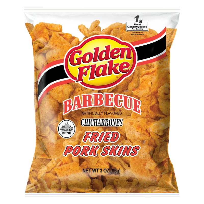 Golden Flake BBQ Fried Pork Skins 3oz