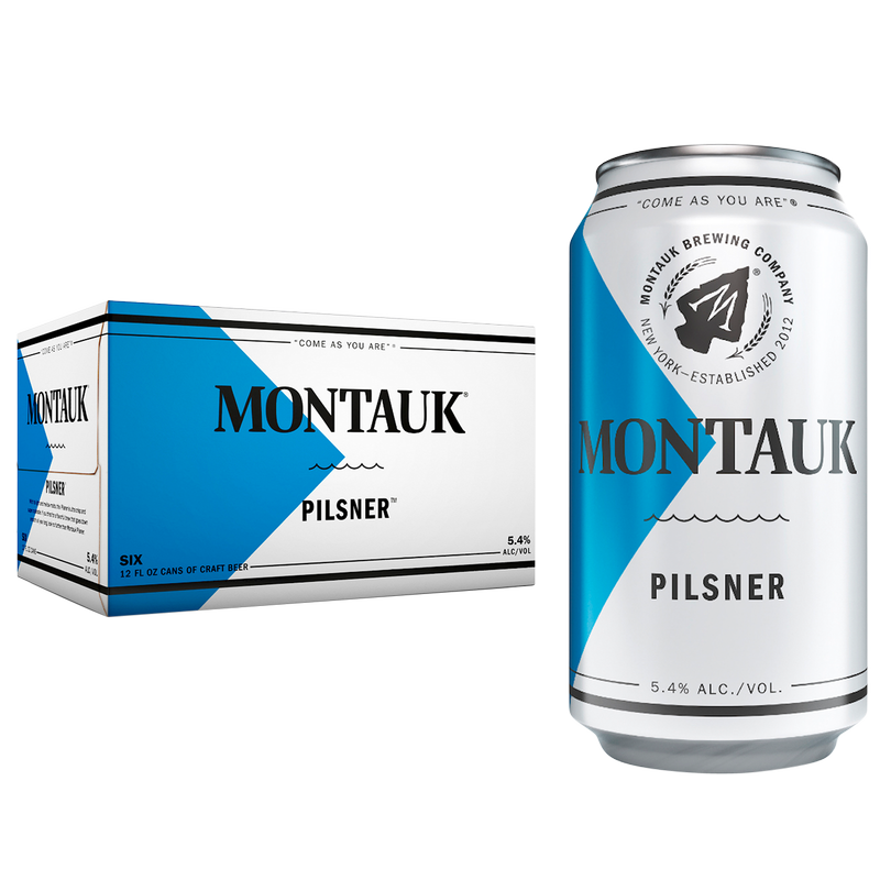 Montauk Pilsner 6pk 12oz Can 5.4% ABV