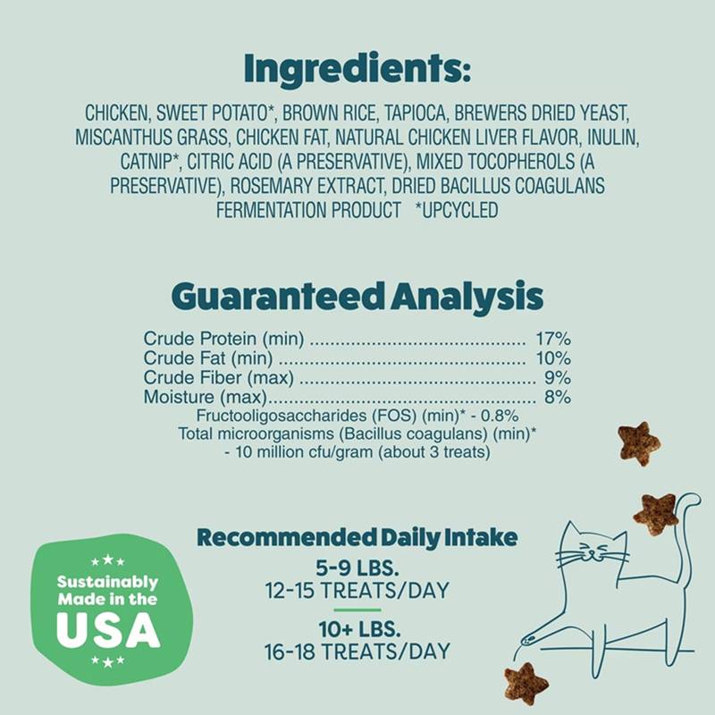 Shameless Pets Catnip N Chill Crunchy Cat Treats 2.5oz