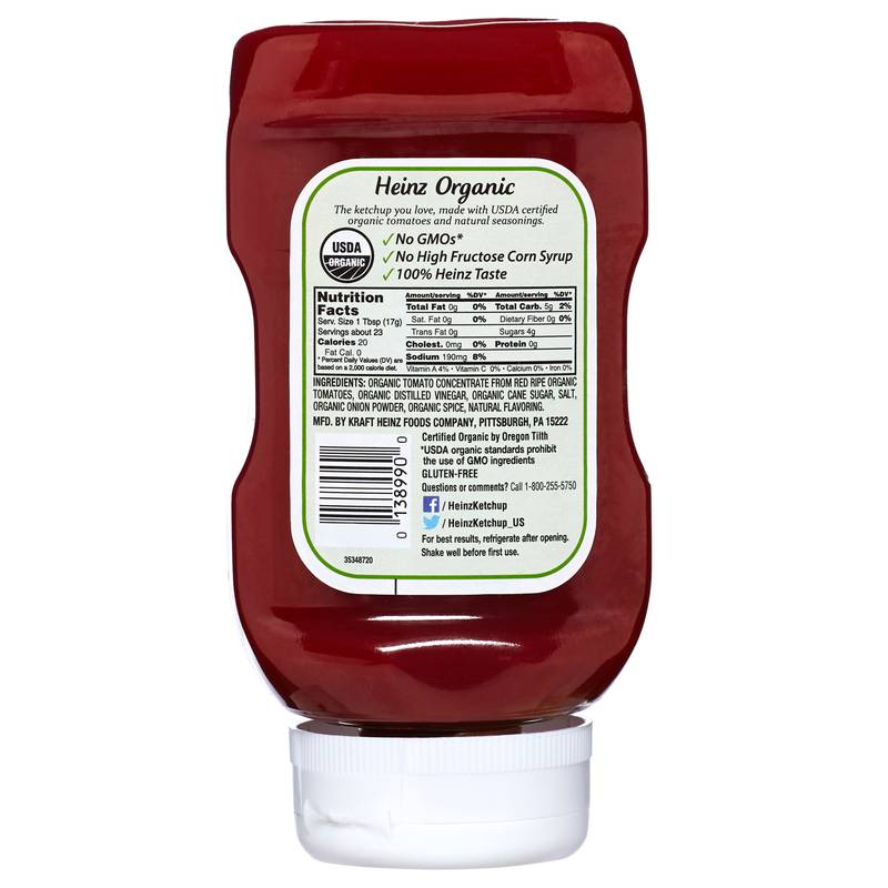 Heinz Organic Ketchup 14oz