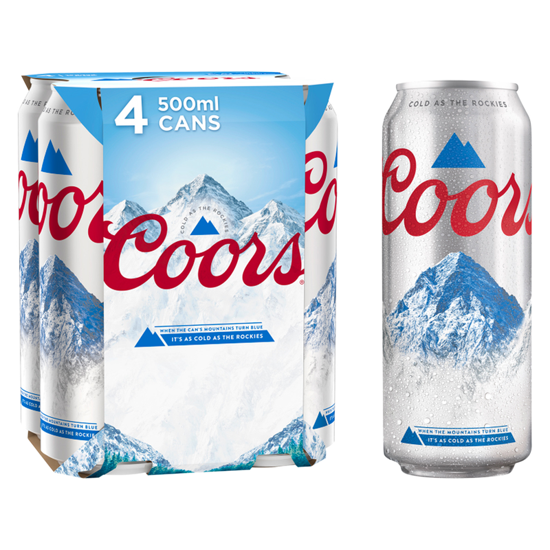 Coors Lager, 4 x 500ml