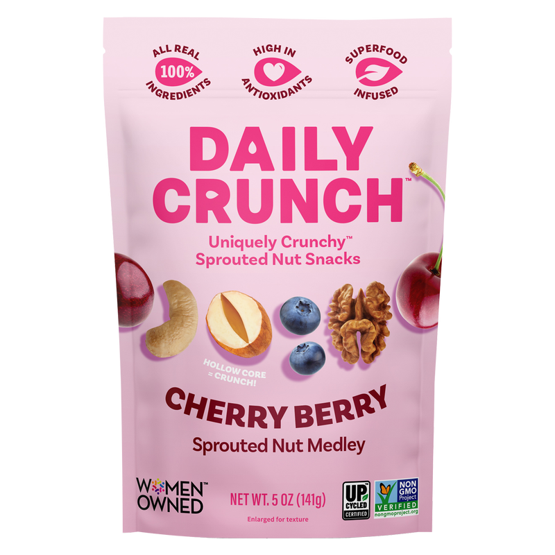 Daily Crunch Cherry Berry Sprouted Nut Medley 5 oz